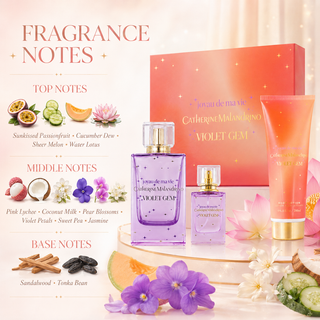Catherine Malandrino Violet Gem 3-Piece Gift Set