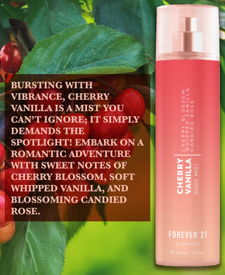 Forever 21 Cherry Vanilla Body Mist 8 oz